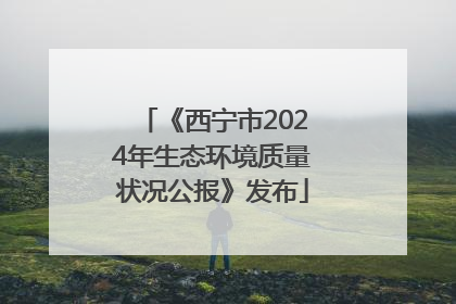 《西宁市2024年生态环境质量状况公报》发布