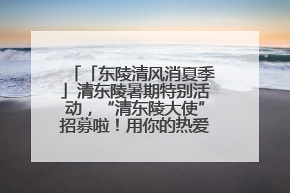 「东陵清风消夏季」清东陵暑期特别活动，“清东陵大使”招募啦！用你的热爱守护世界遗产！