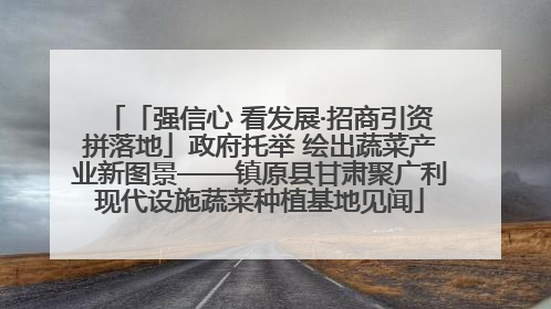 「强信心 看发展·招商引资拼落地」政府托举 绘出蔬菜产业新图景——镇原县甘肃聚广利现代设施蔬菜种植基地见闻