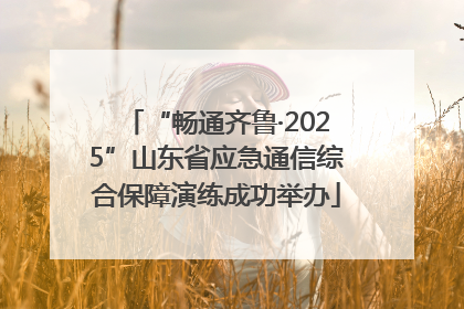 “畅通齐鲁·2025”山东省应急通信综合保障演练成功举办