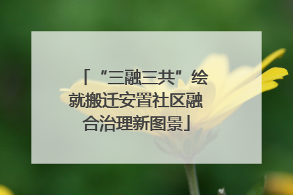 “三融三共”绘就搬迁安置社区融合治理新图景