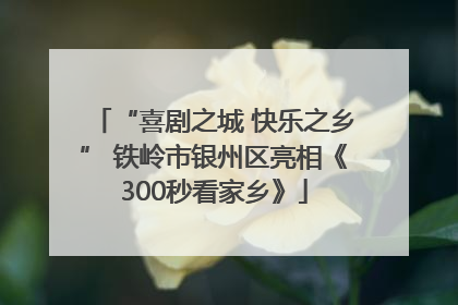 “喜剧之城 快乐之乡” 铁岭市银州区亮相《300秒看家乡》