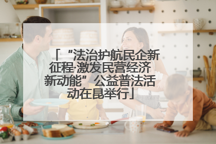 “法治护航民企新征程·激发民营经济新动能”公益普法活动在昆举行