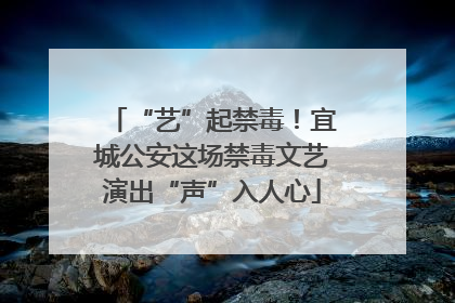 “艺”起禁毒！宜城公安这场禁毒文艺演出“声”入人心