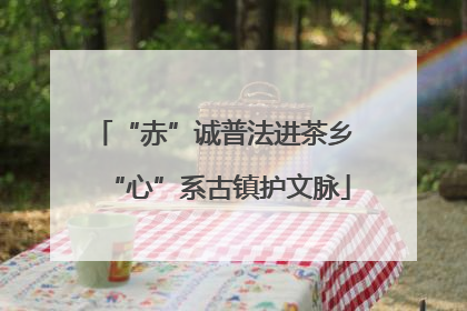 “赤”诚普法进茶乡 “心”系古镇护文脉