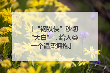 “钢铁侠”秒切“大白”，给人类一个温柔拥抱