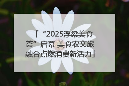 “2025浮梁美食荟”启幕 美食农文旅融合点燃消费新活力