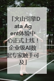 火山引擎Data Agent体验中心正式上线！企业级AI数据专家触手可及