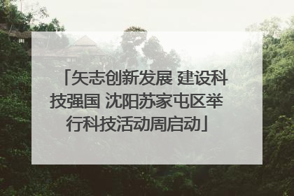 矢志创新发展 建设科技强国 沈阳苏家屯区举行科技活动周启动