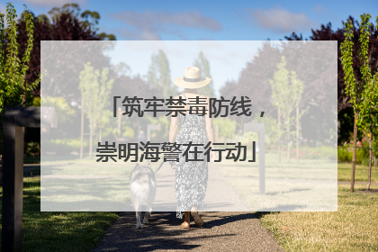 筑牢禁毒防线，崇明海警在行动
