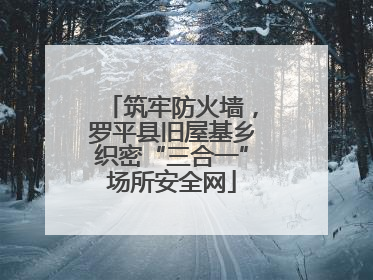 筑牢防火墙，罗平县旧屋基乡织密“三合一”场所安全网