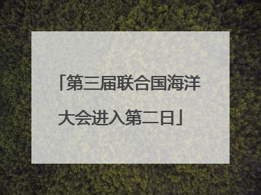 第三届联合国海洋大会进入第二日