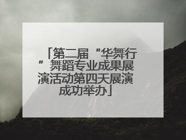 第二届“华舞行”舞蹈专业成果展演活动第四天展演成功举办