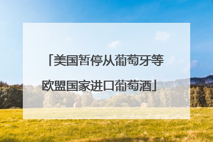 美国暂停从葡萄牙等欧盟国家进口葡萄酒