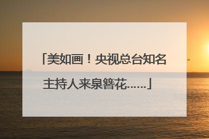 美如画！央视总台知名主持人来泉簪花……