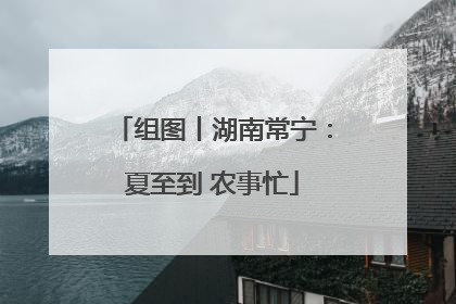 组图丨湖南常宁：夏至到 农事忙