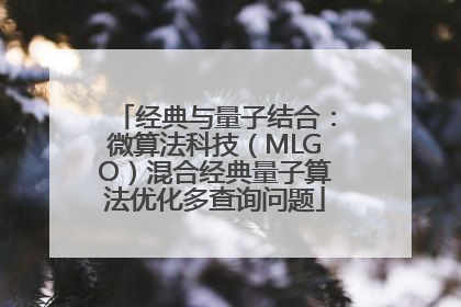 经典与量子结合：微算法科技（MLGO）混合经典量子算法优化多查询问题