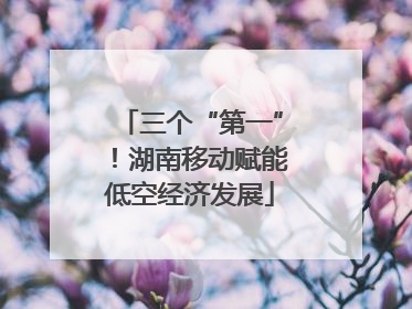 三个“第一”！湖南移动赋能低空经济发展