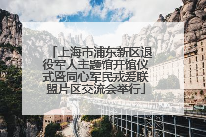 上海市浦东新区退役军人主题馆开馆仪式暨同心军民戎爱联盟片区交流会举行