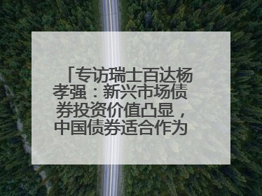 专访瑞士百达杨孝强：新兴市场债券投资价值凸显，中国债券适合作为“稳定器”