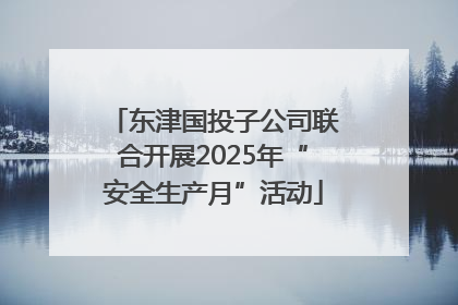 东津国投子公司联合开展2025年“安全生产月”活动
