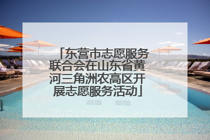 东营市志愿服务联合会在山东省黄河三角洲农高区开展志愿服务活动