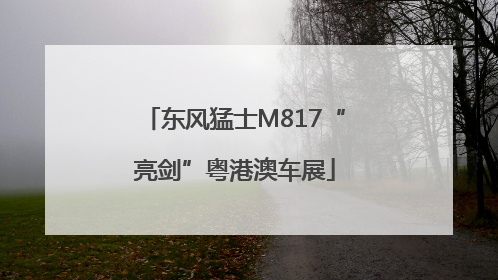 东风猛士M817“亮剑”粤港澳车展