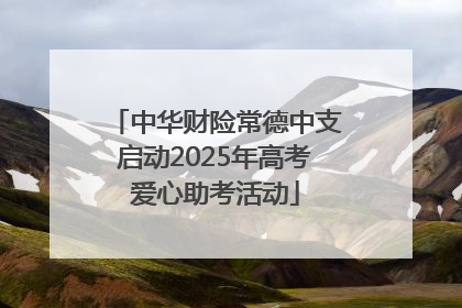 中华财险常德中支启动2025年高考爱心助考活动