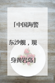 中国海警东沙舰，现身黄岩岛