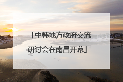 中韩地方政府交流研讨会在南昌开幕