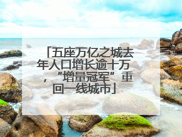 五座万亿之城去年人口增长逾十万，“增量冠军”重回一线城市