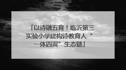 以诗融五育！临沂第三实验小学建构诗教育人“一体四翼”生态链