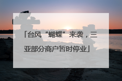 台风“蝴蝶”来袭，三亚部分商户暂时停业