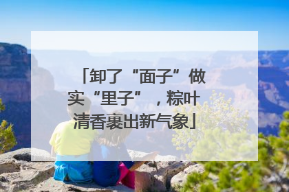 卸了“面子”做实“里子”，粽叶清香裹出新气象