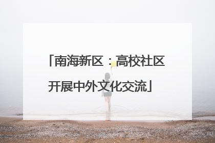 南海新区：高校社区开展中外文化交流