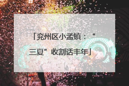 兖州区小孟镇：“三夏”收割话丰年
