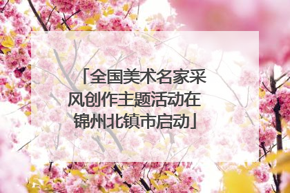 全国美术名家采风创作主题活动在锦州北镇市启动