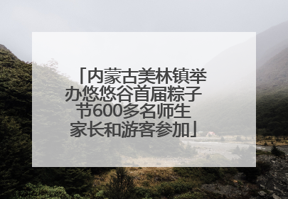 内蒙古美林镇举办悠悠谷首届粽子节600多名师生家长和游客参加