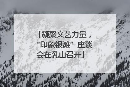 凝聚文艺力量，“印象银滩”座谈会在乳山召开