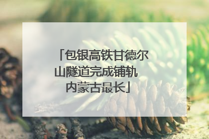 包银高铁甘德尔山隧道完成铺轨 内蒙古最长