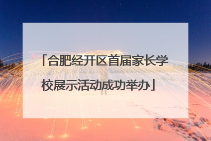合肥经开区首届家长学校展示活动成功举办