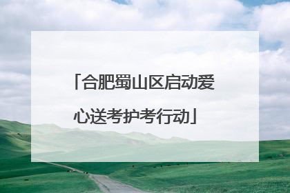 合肥蜀山区启动爱心送考护考行动