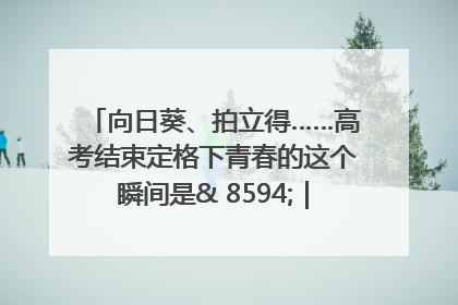向日葵、拍立得……高考结束定格下青春的这个瞬间是& 8594;｜2025四川高考
