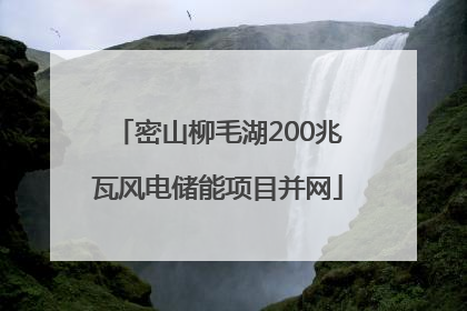 密山柳毛湖200兆瓦风电储能项目并网