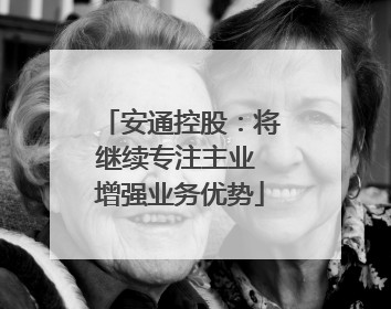安通控股：将继续专注主业 增强业务优势