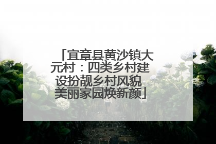 宜章县黄沙镇大元村：四类乡村建设扮靓乡村风貌 美丽家园焕新颜