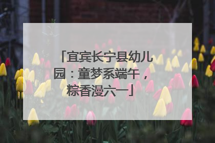 宜宾长宁县幼儿园：童梦系端午，粽香漫六一
