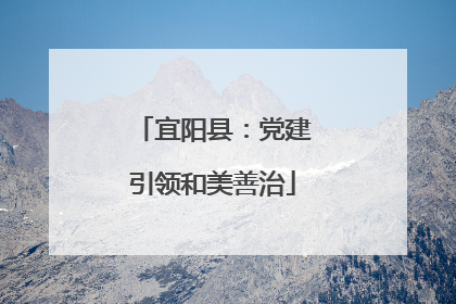 宜阳县：党建引领和美善治