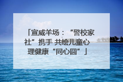 宣威羊场：“警校家社”携手 共绘儿童心理健康“同心圆”