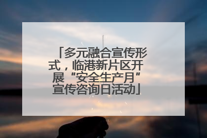 多元融合宣传形式，临港新片区开展“安全生产月”宣传咨询日活动